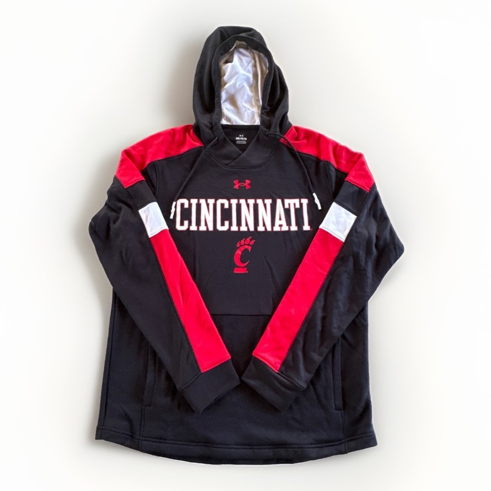Cincinnati Bearcats Hoodie Sweatshirt Mens Medium Under Armour Pullover Football